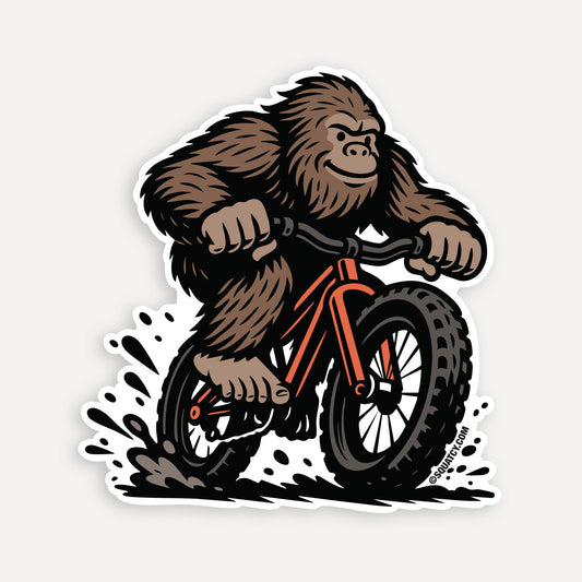 Bigfoot Mountain Bike Sticker
