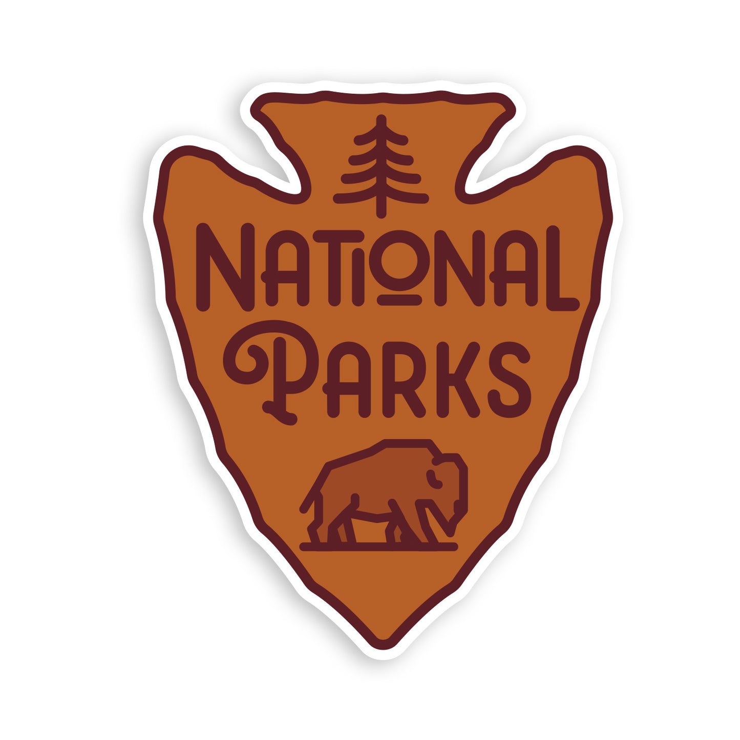 National Parks Arrowhead Sticker