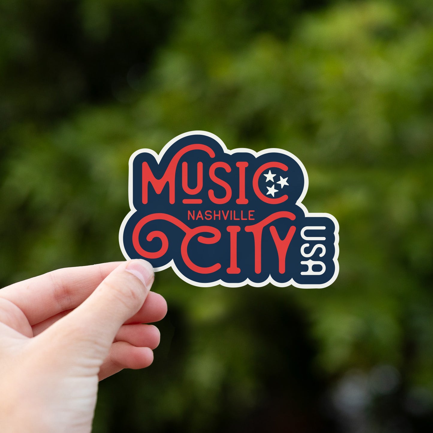 Music City Nashville USA Sticker