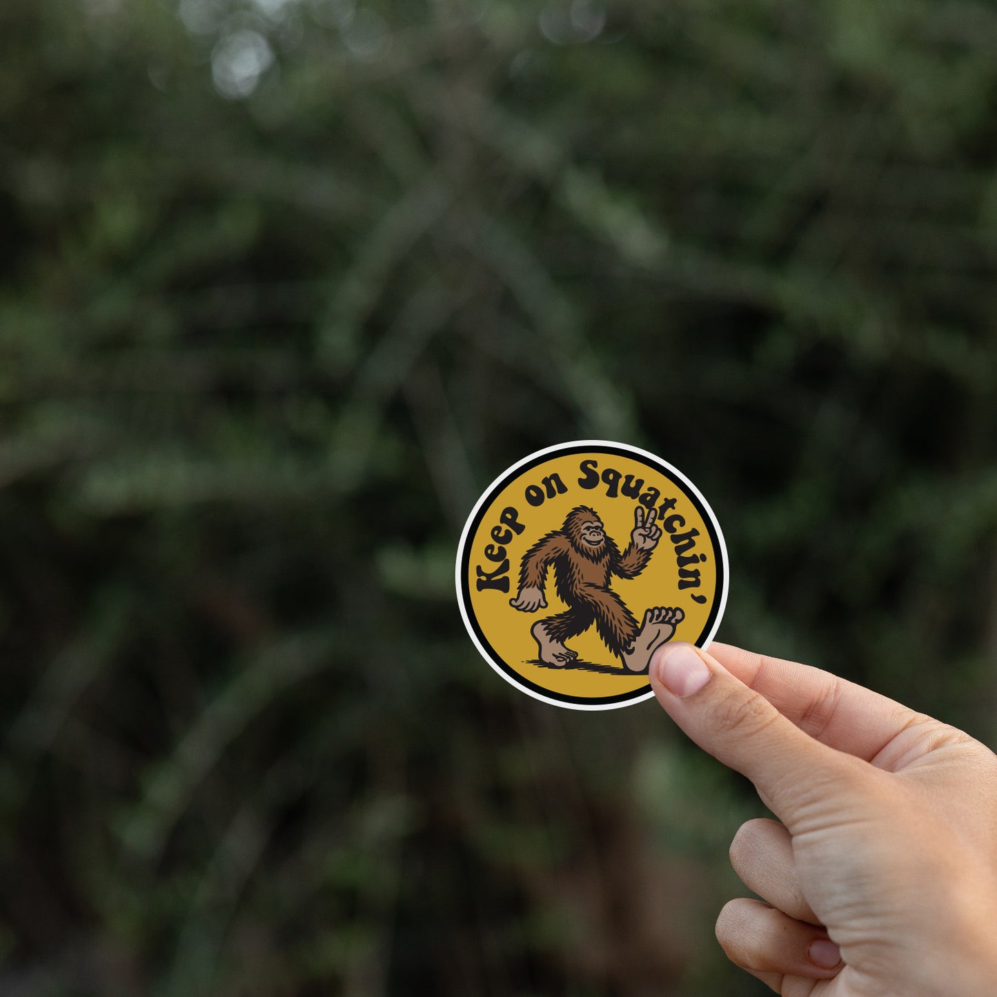 Keep on Truckin' Bigfoot Sticker