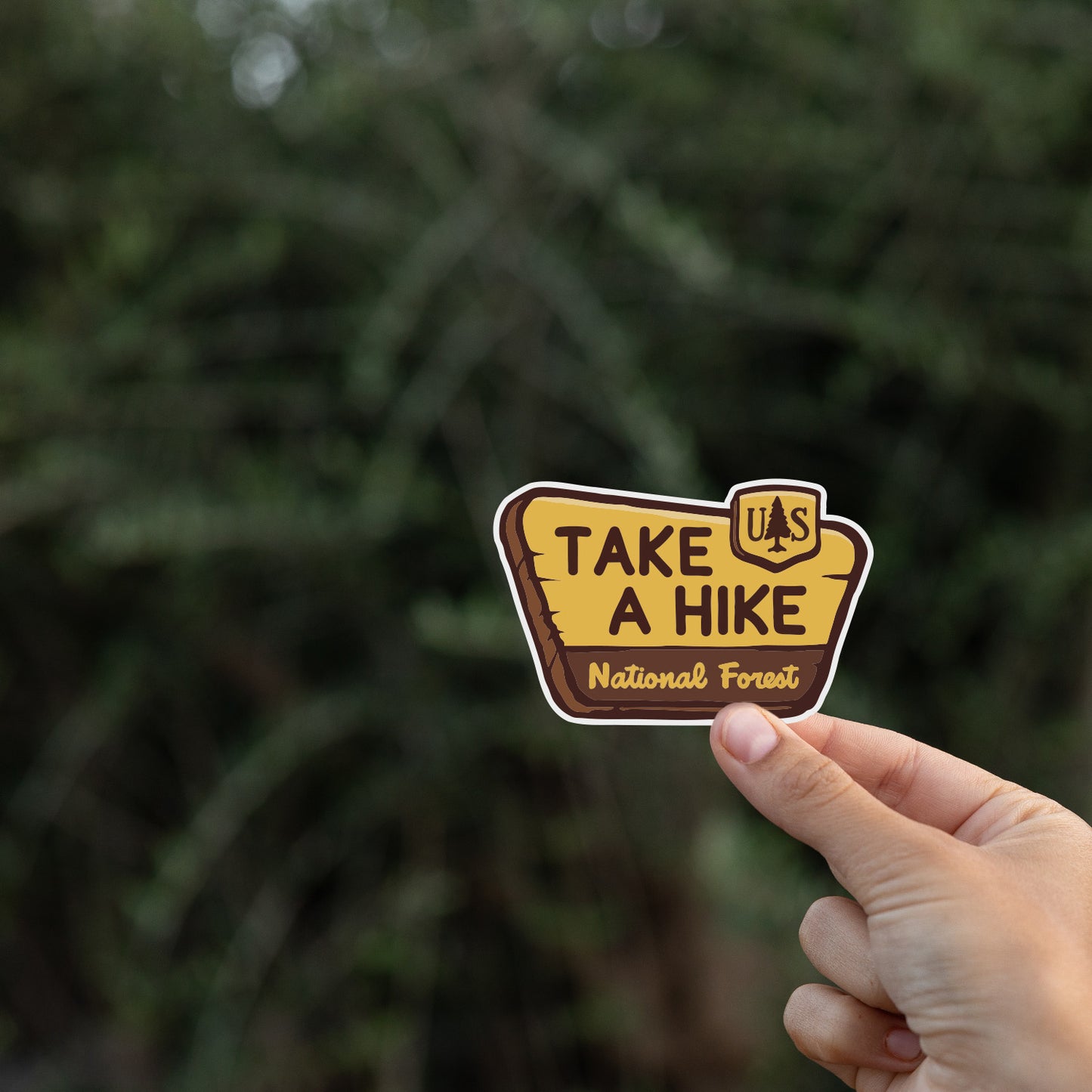 Take Hike National Park Sign