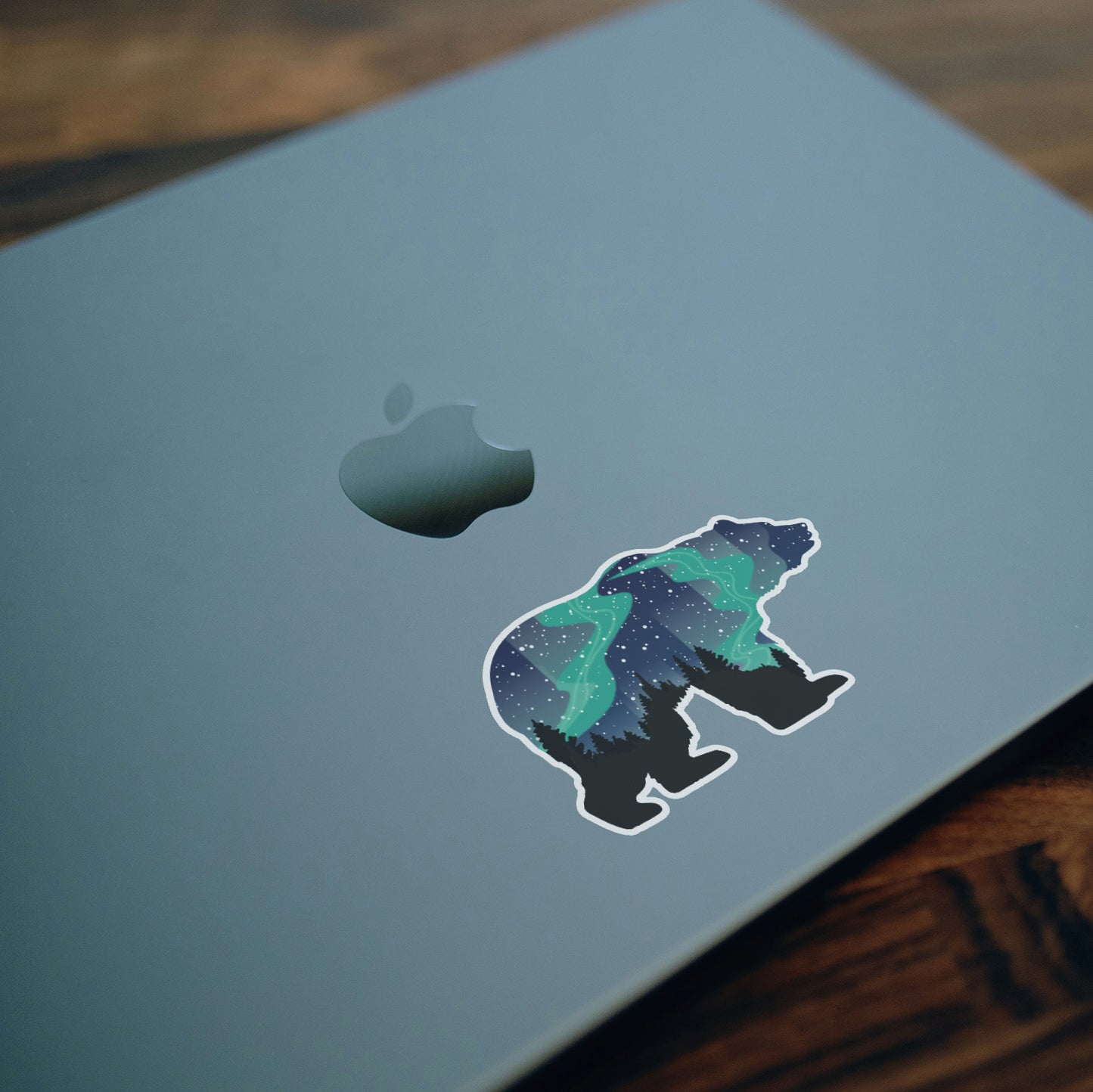 Northern Lights Grizzly Bear Sticker