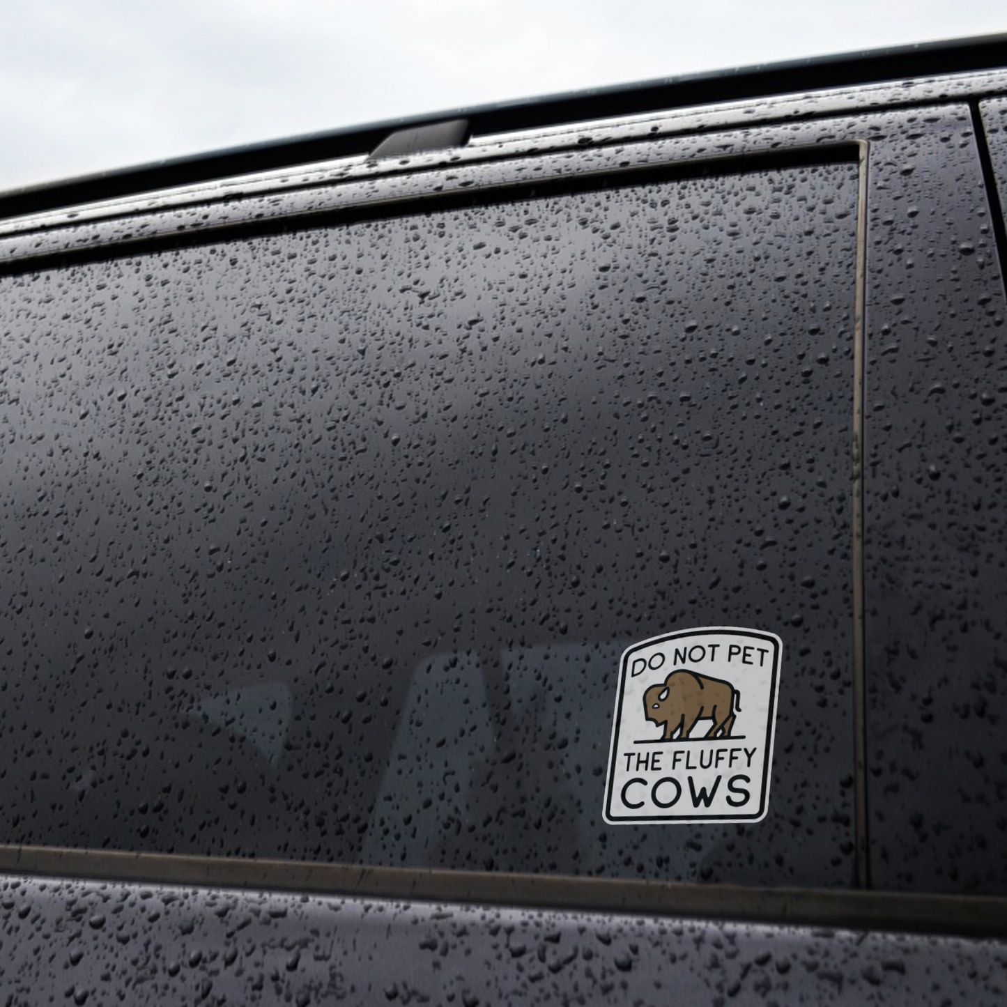 Do Not Pet The Fluffy Cows Sticker
