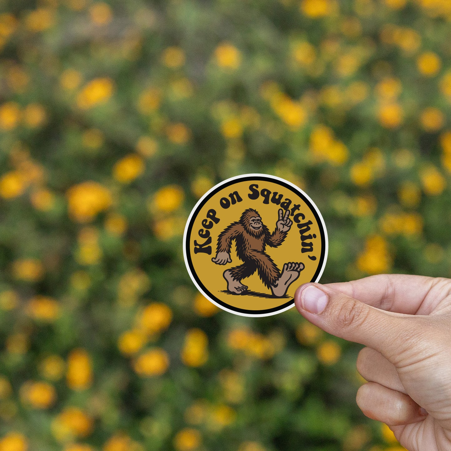 Keep on Truckin' Bigfoot Sticker