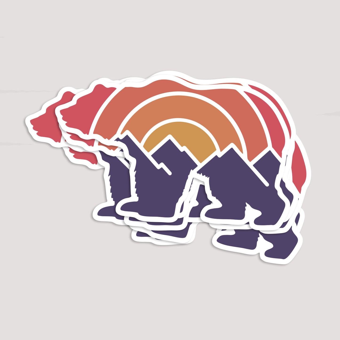 Adventure Grizzly Bear Sticker