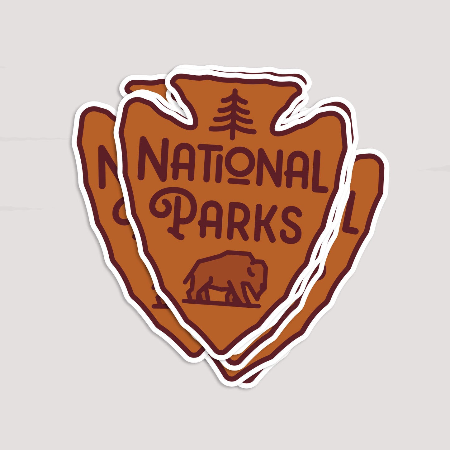 National Parks Arrowhead Sticker