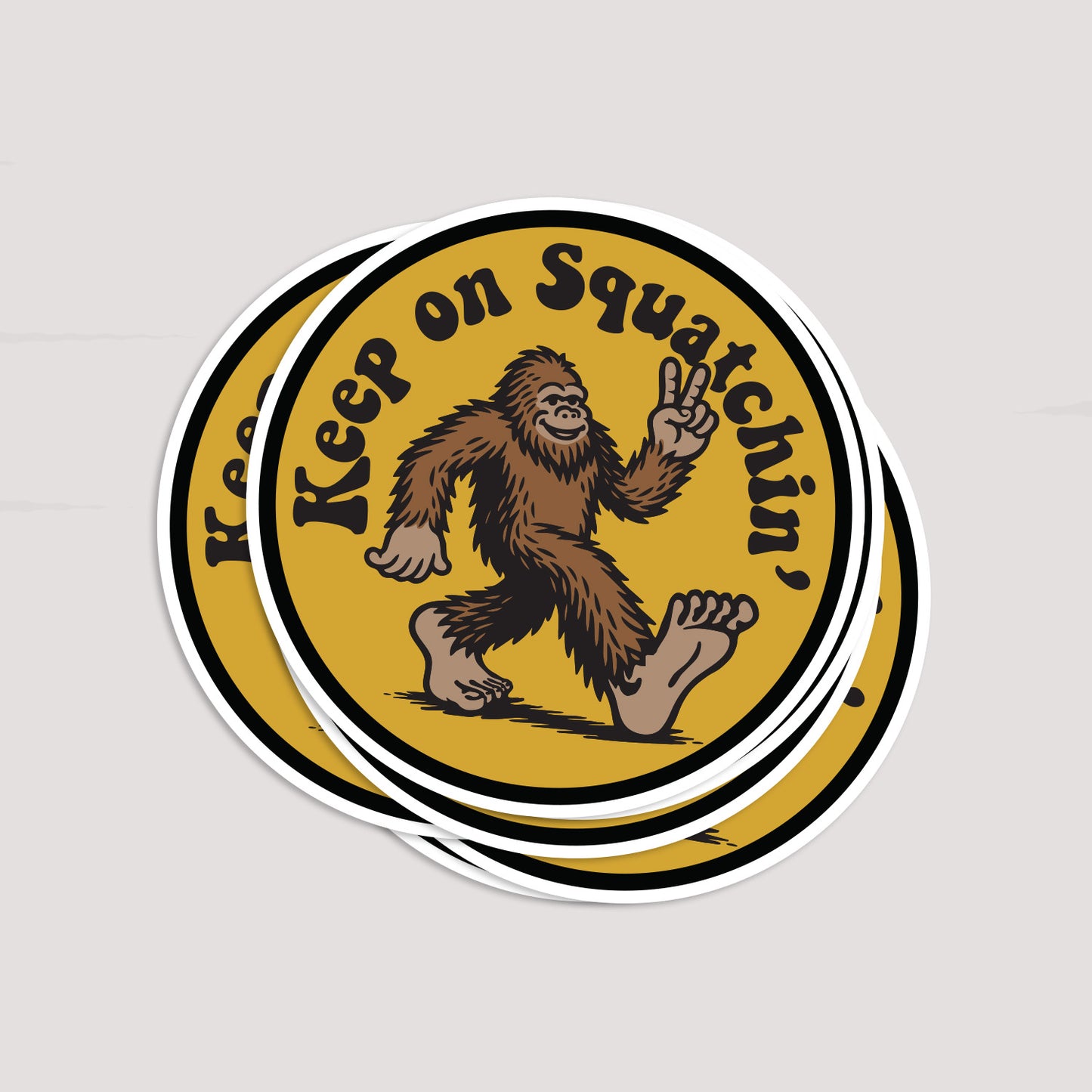 Keep on Truckin' Bigfoot Sticker
