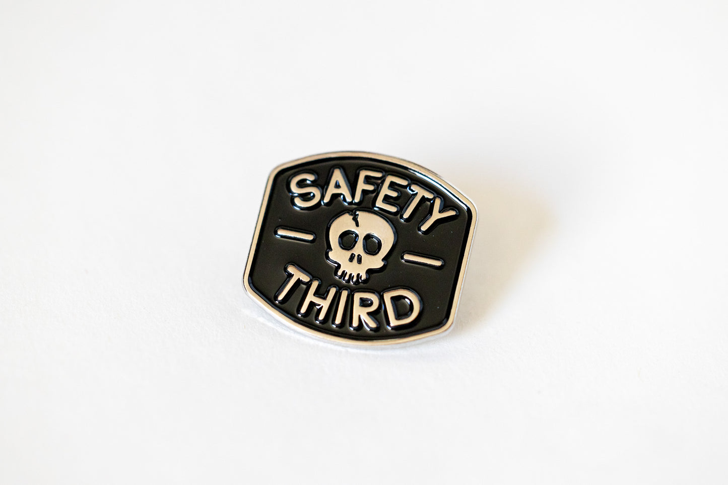 Safety 3rd Skull Enamel Pin