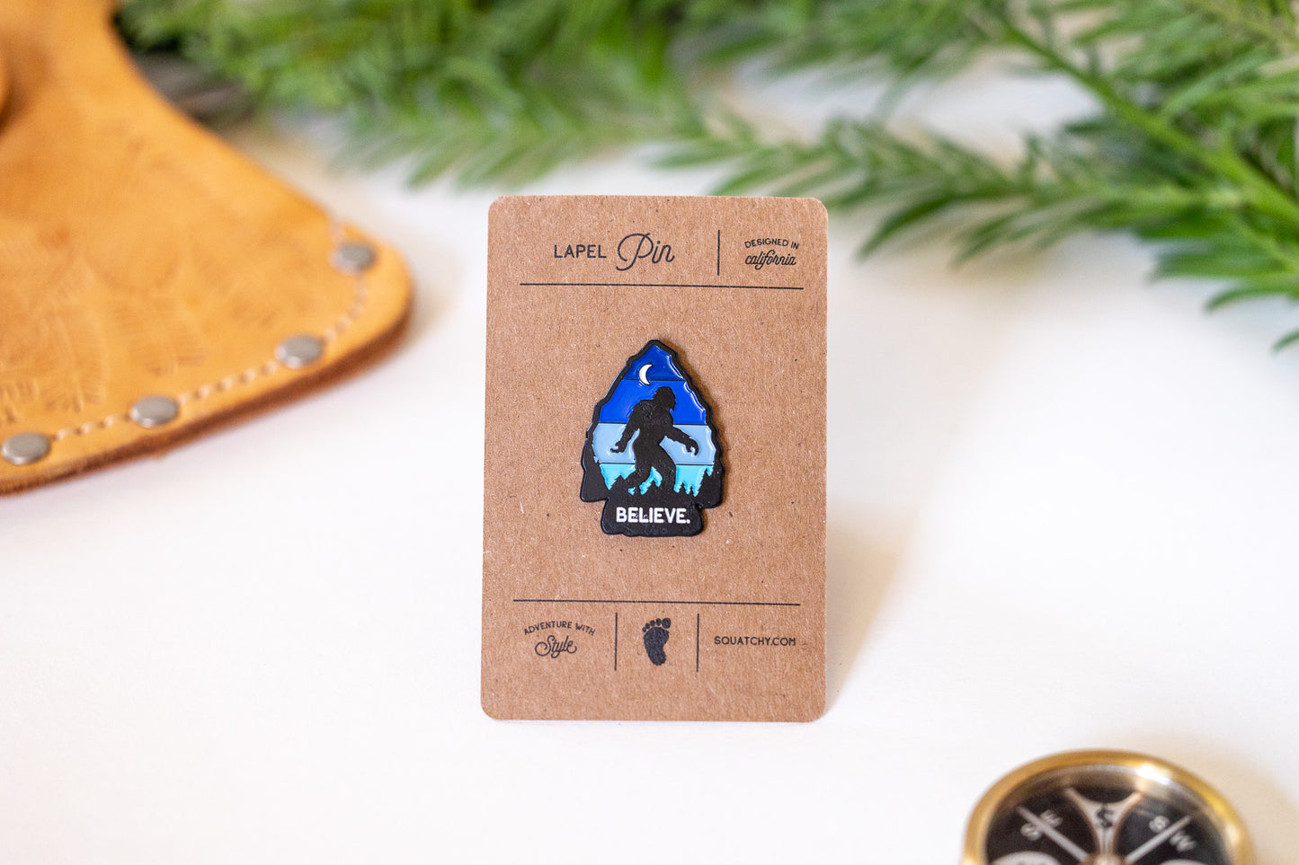 Bigfoot Believe Enamel Pin