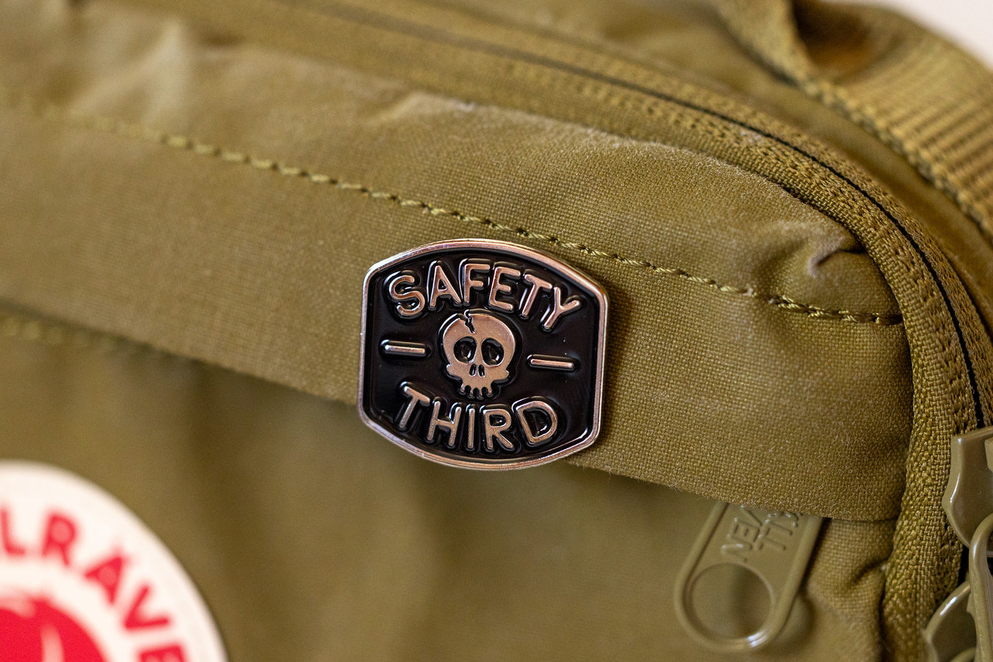 Safety 3rd Skull Enamel Pin