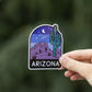 Arizona Desert Night Sky Sticker | Dishwasher Safe Decal