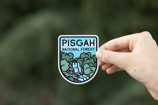 Pisgah National Forest Sticker | Dishwasher Safe Decal
