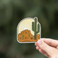 Desert Landscape Sticker | Dishwasher Safe Decal