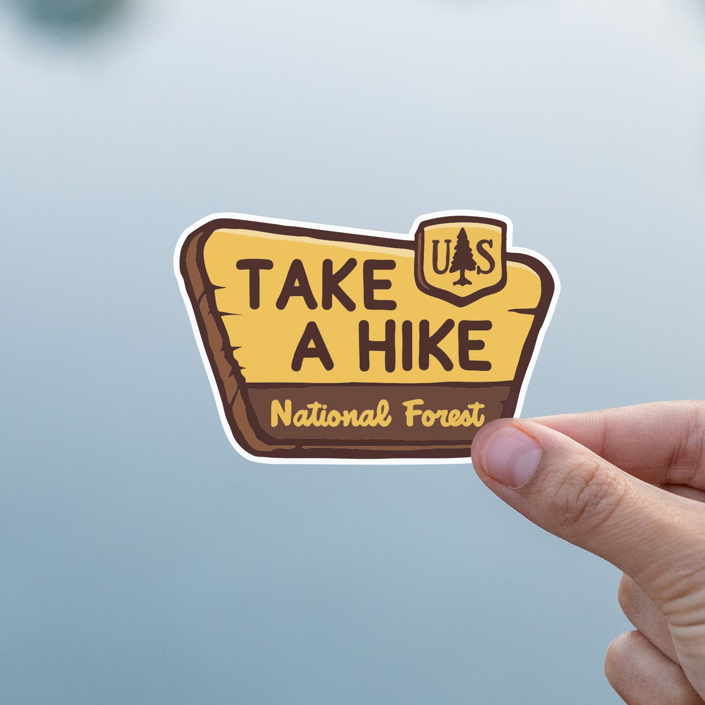 Take Hike National Park Sign