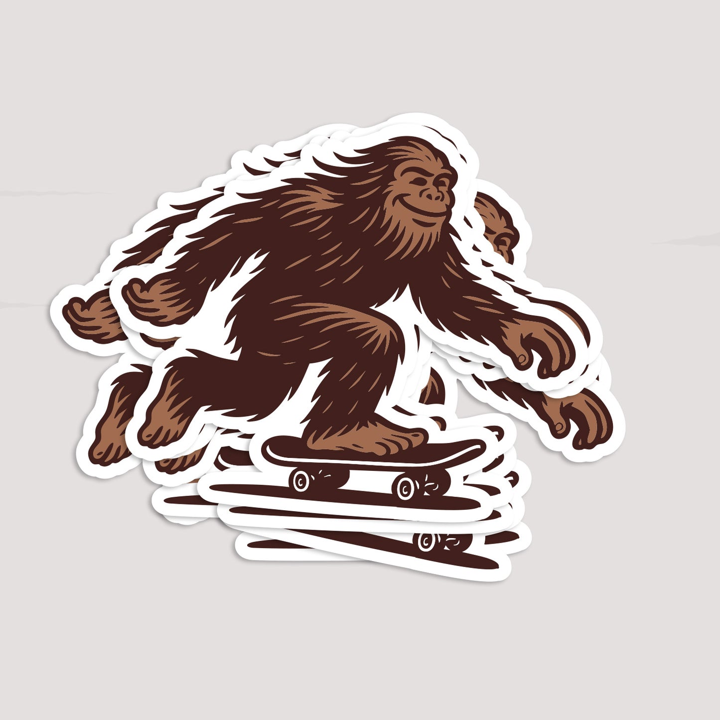 Bigfoot Skater Sticker