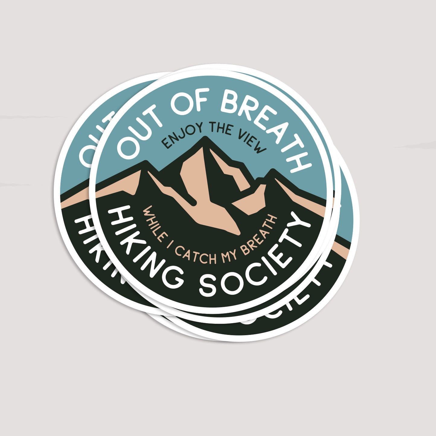 Out of Breath Hiking Society Sticker
