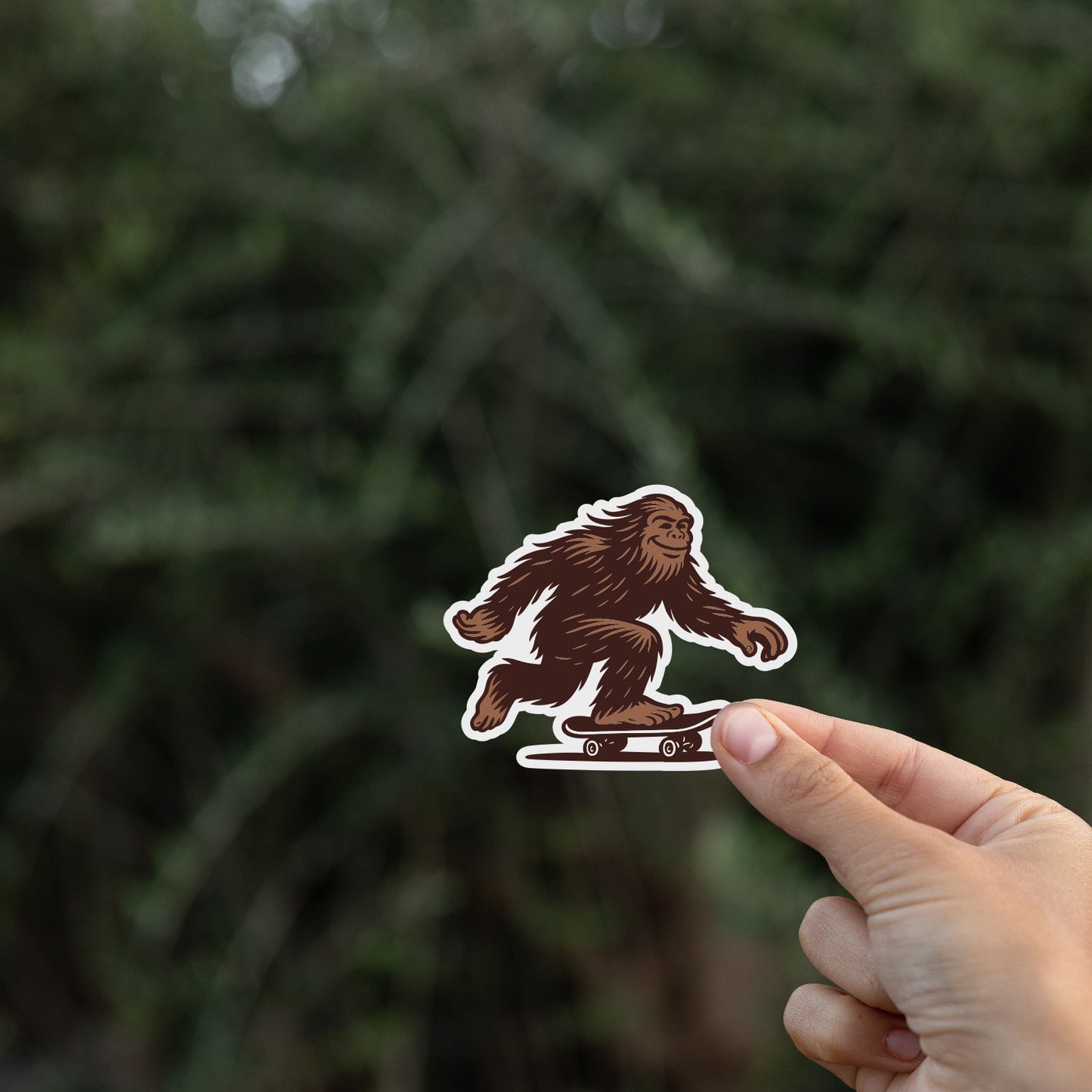 Bigfoot Skater Sticker