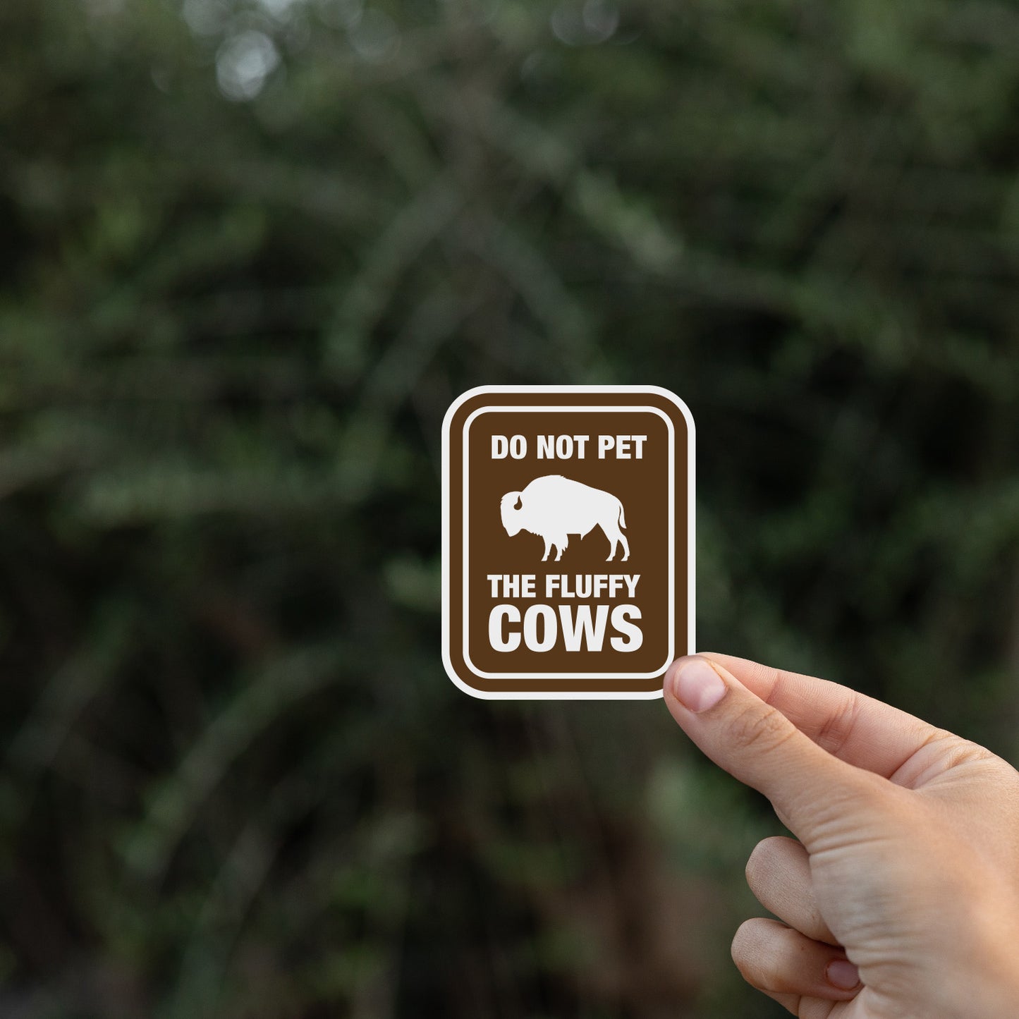 Don't Pet The Fluffy Cows Sticker