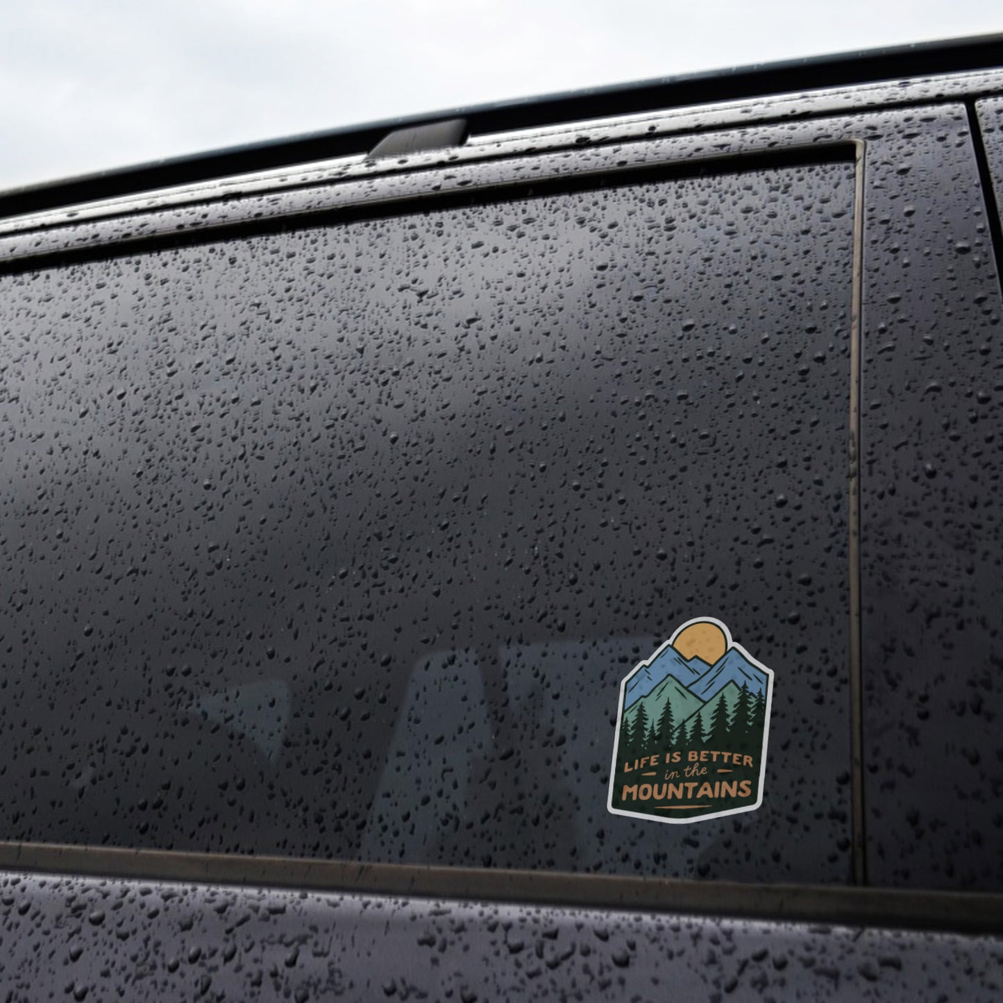 Life is Better In The Mountains Sticker
