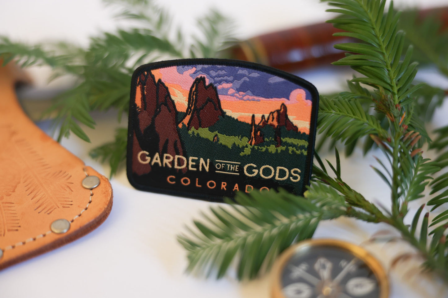 Garden of Gods Colorado Patch | Iron on Embroidered Patch