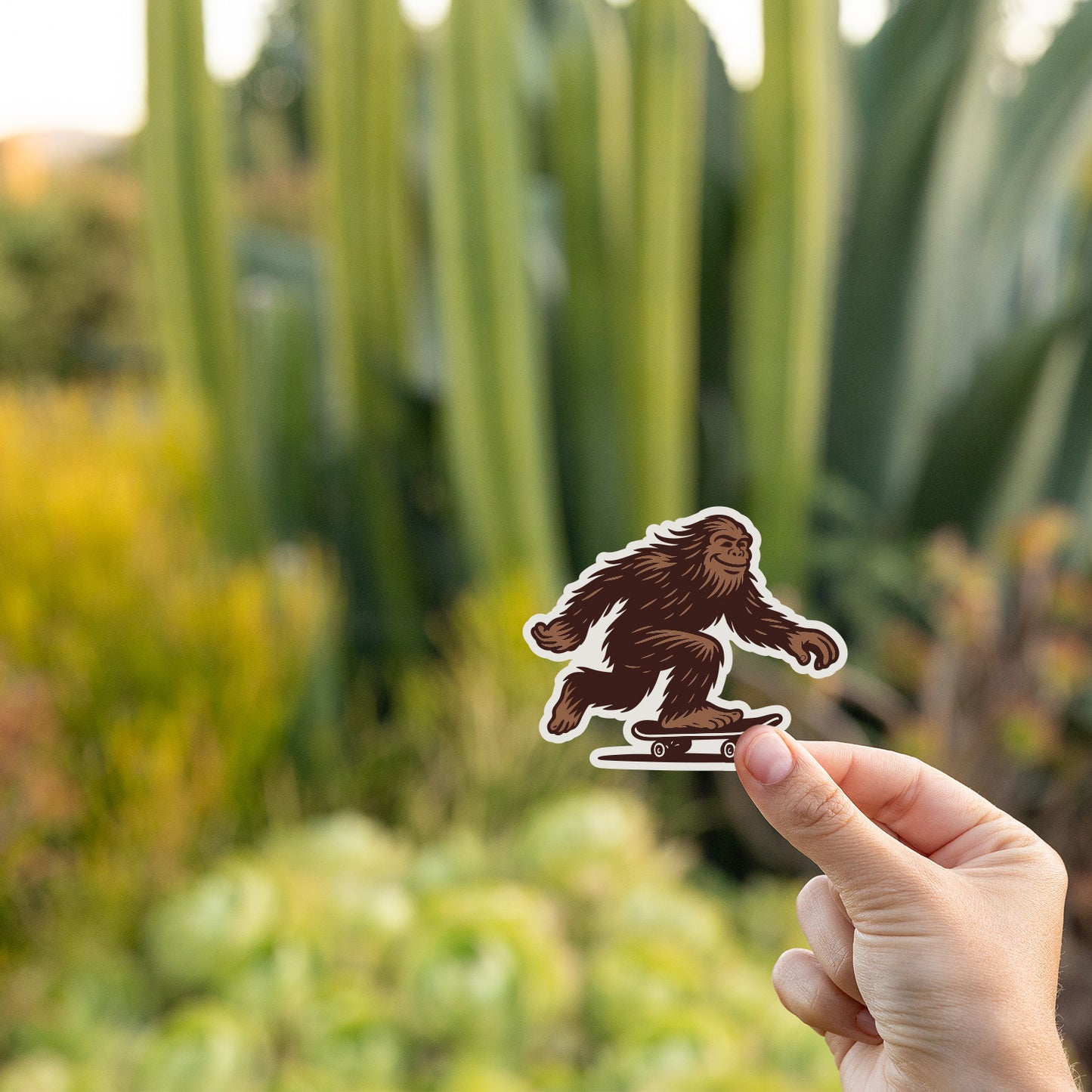 Bigfoot Skater Sticker