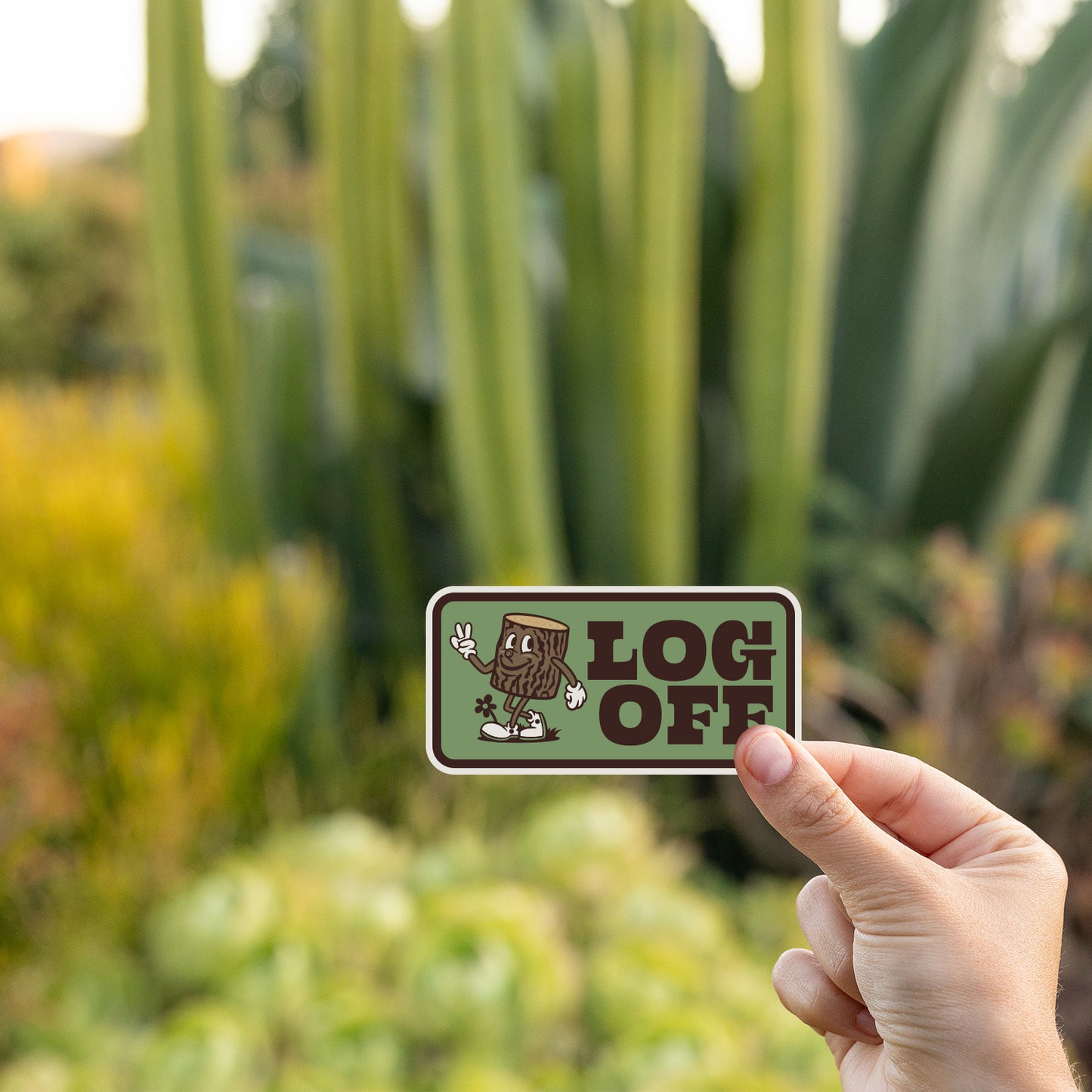 Log Off Sticker