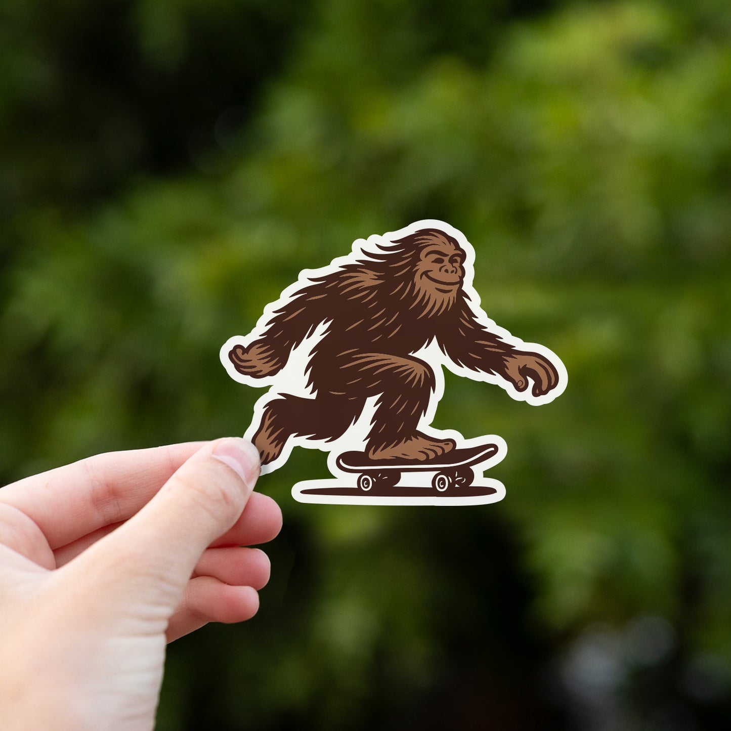 Bigfoot Skater Sticker