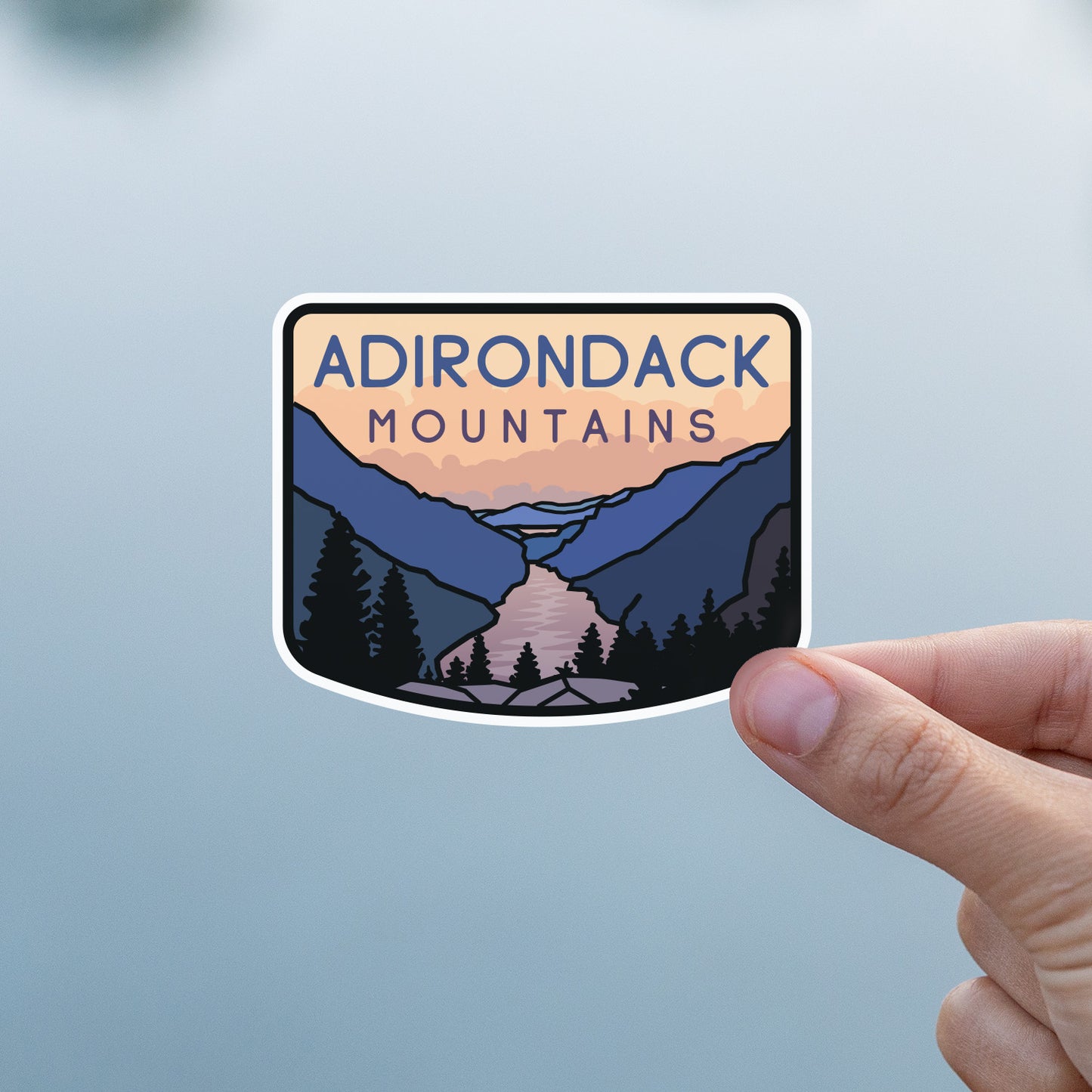 Adirondack Mountains NY Sticker