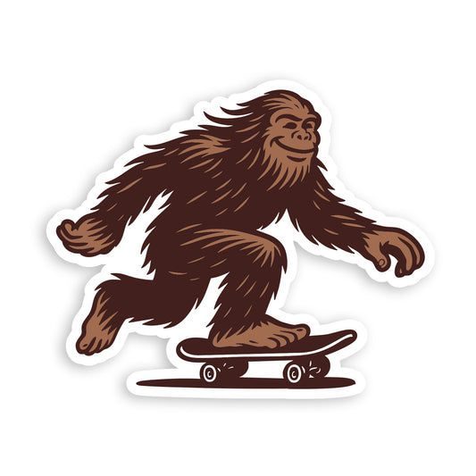 Bigfoot Skater Sticker