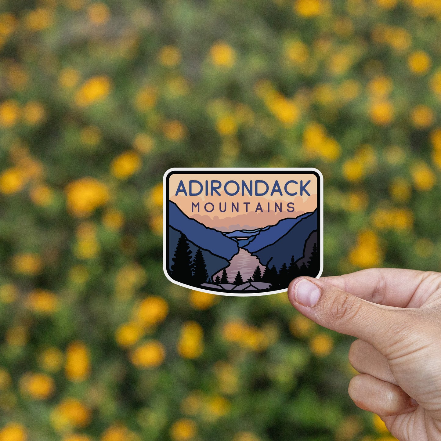 Adirondack Mountains NY Sticker