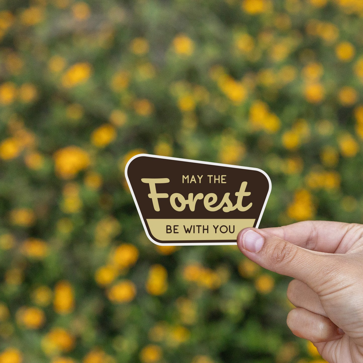 May the Forest Be With You Sticker