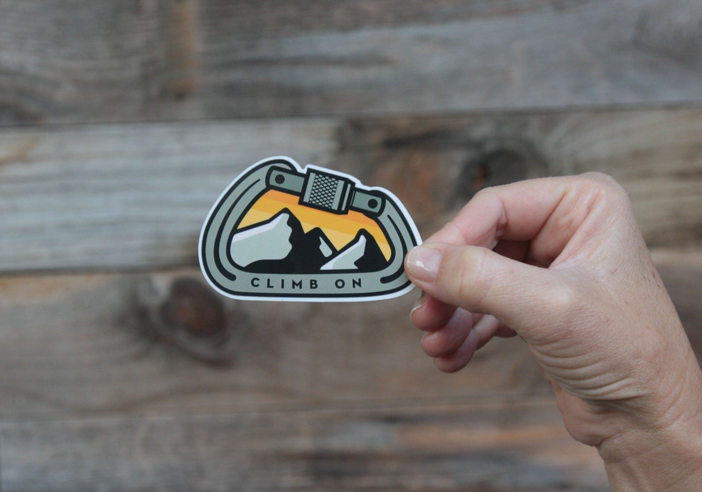 Climb On Sticker