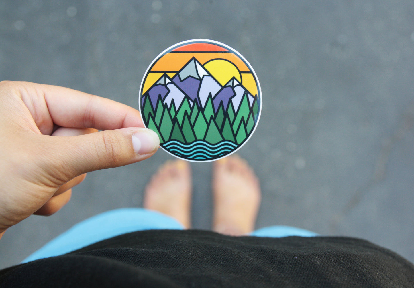 Mountains & Rivers Sticker