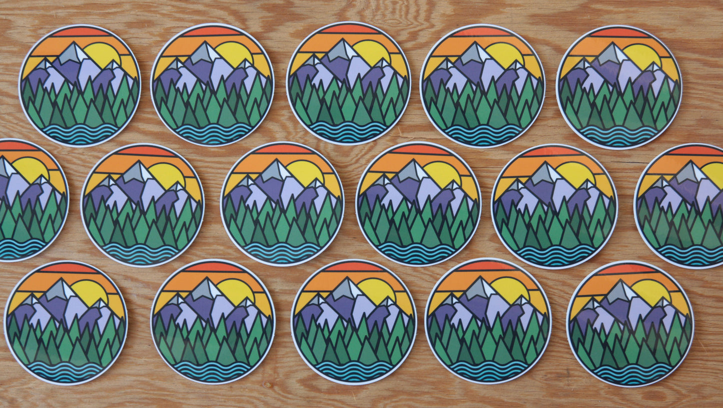 Mountains & Rivers Sticker