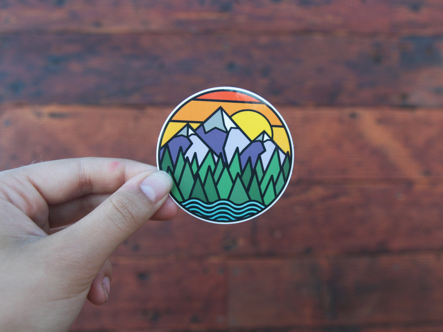 Mountains & Rivers Sticker