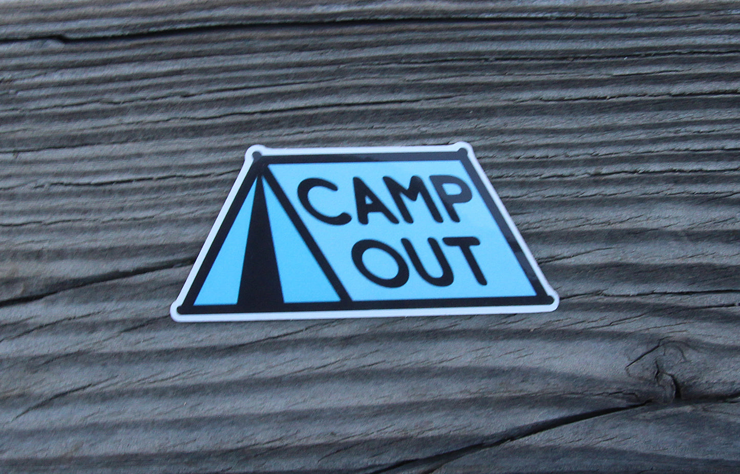 Camp Out Sticker