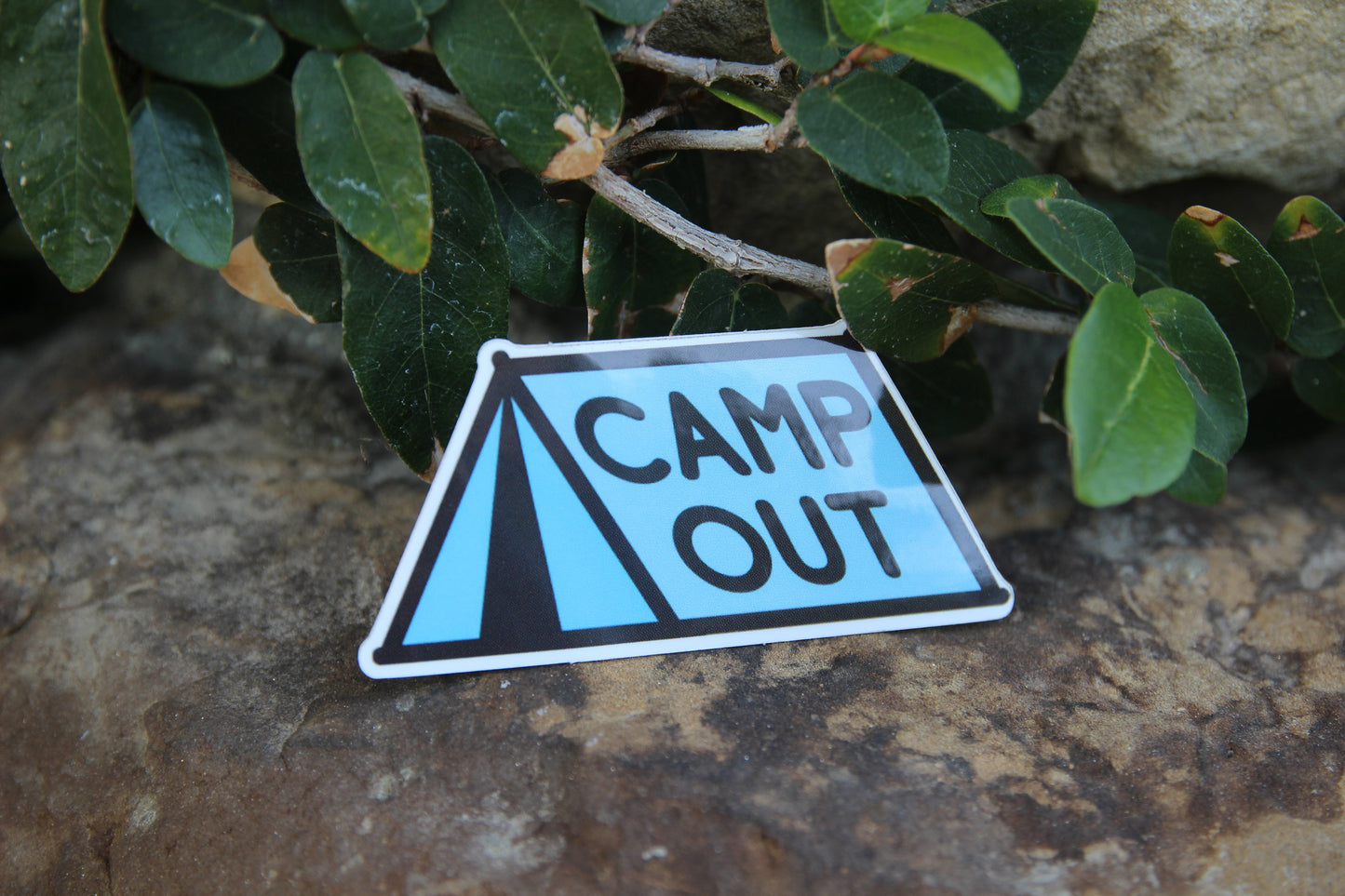Camp Out Sticker