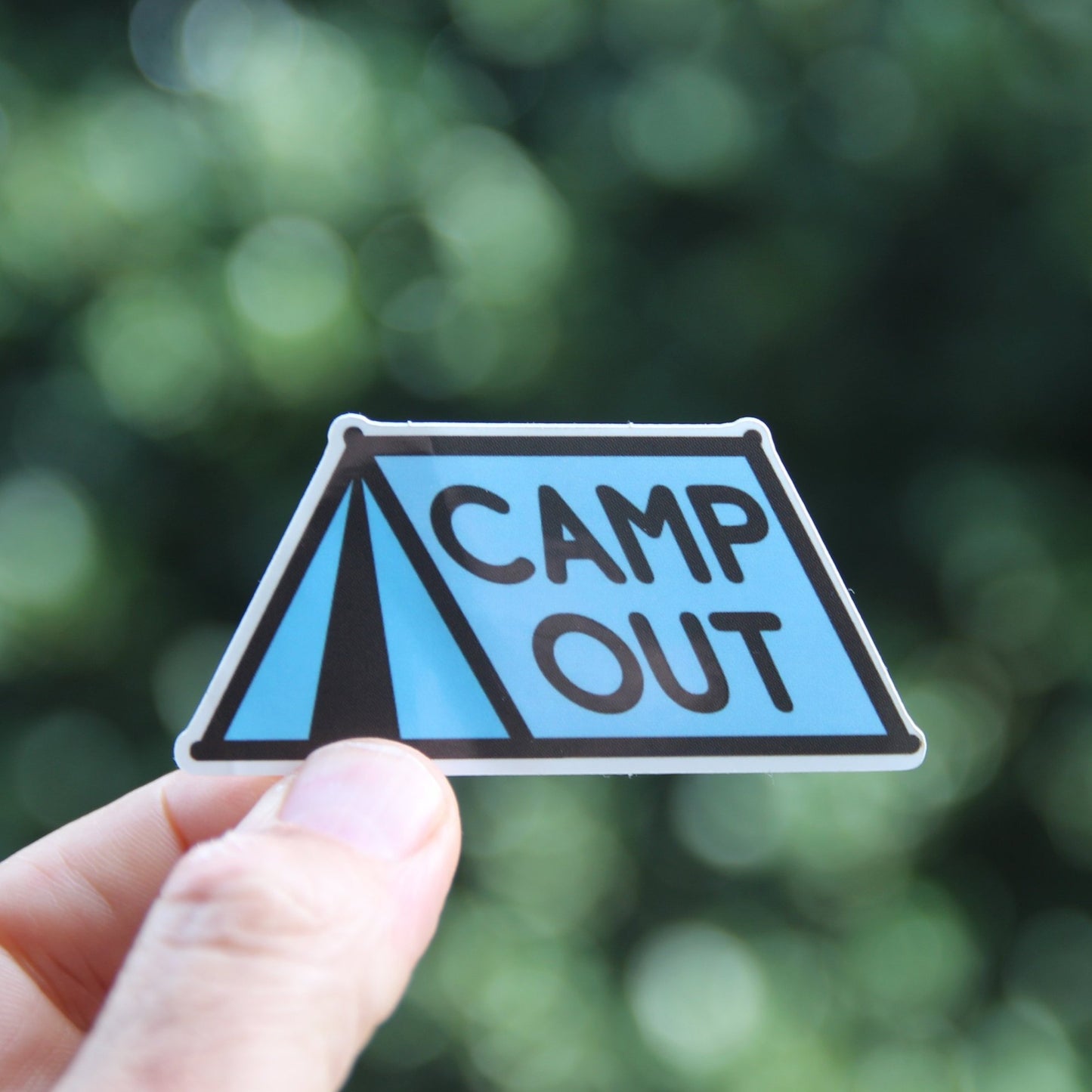 Camp Out Sticker