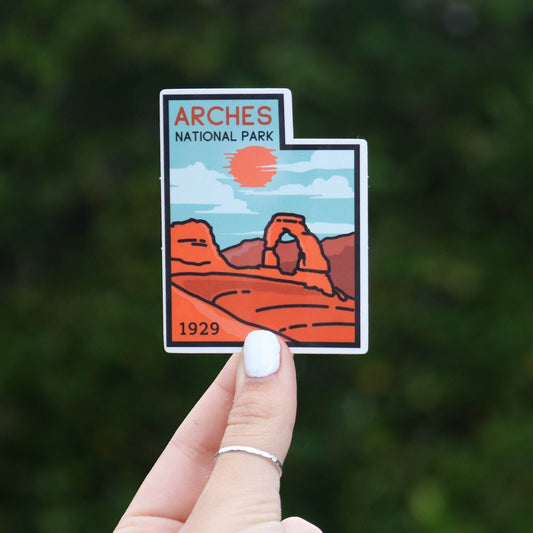 Utah State Arches National Park Sticker