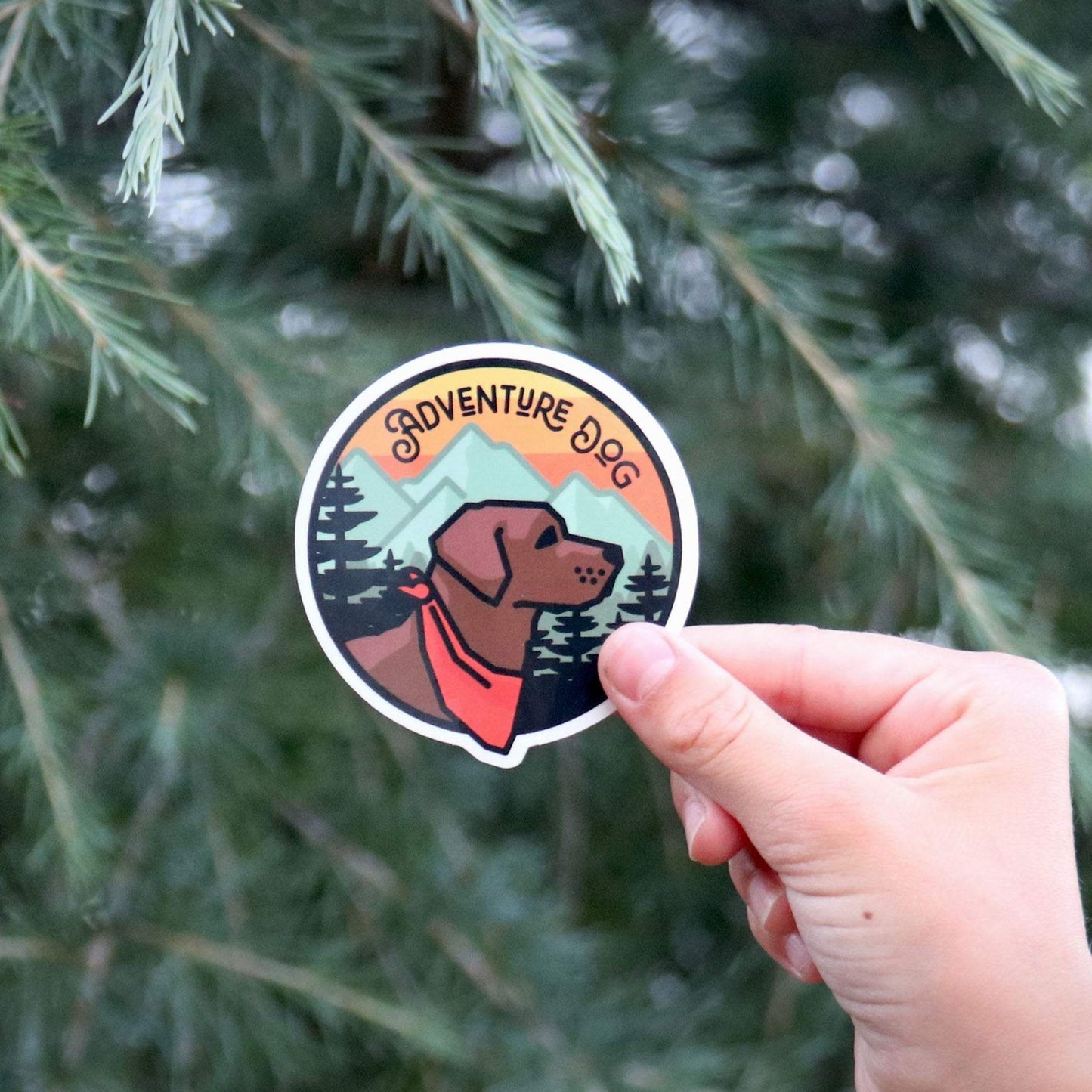 Adventure Dog Sticker