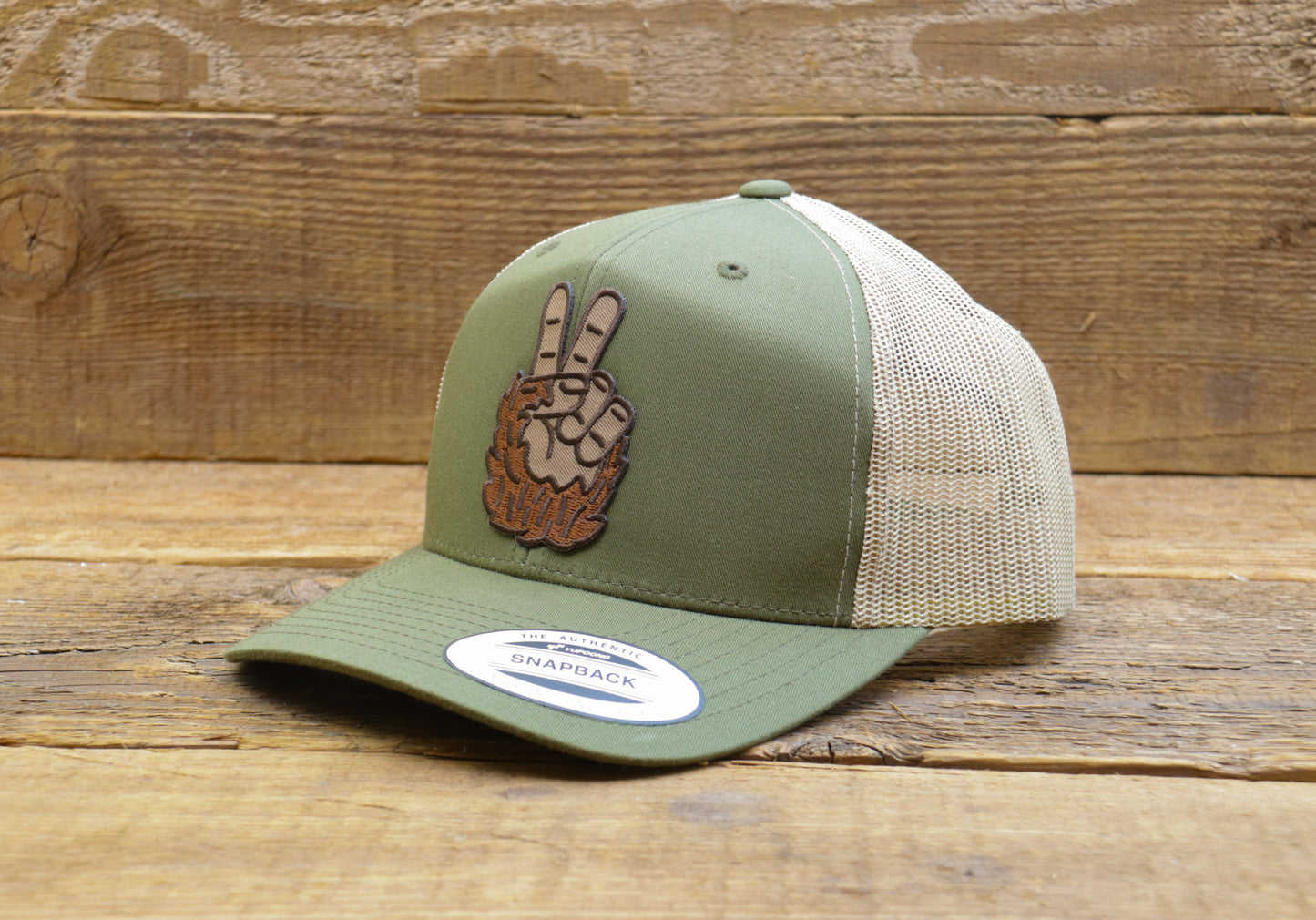 Bigfoot Peace Hat Centered