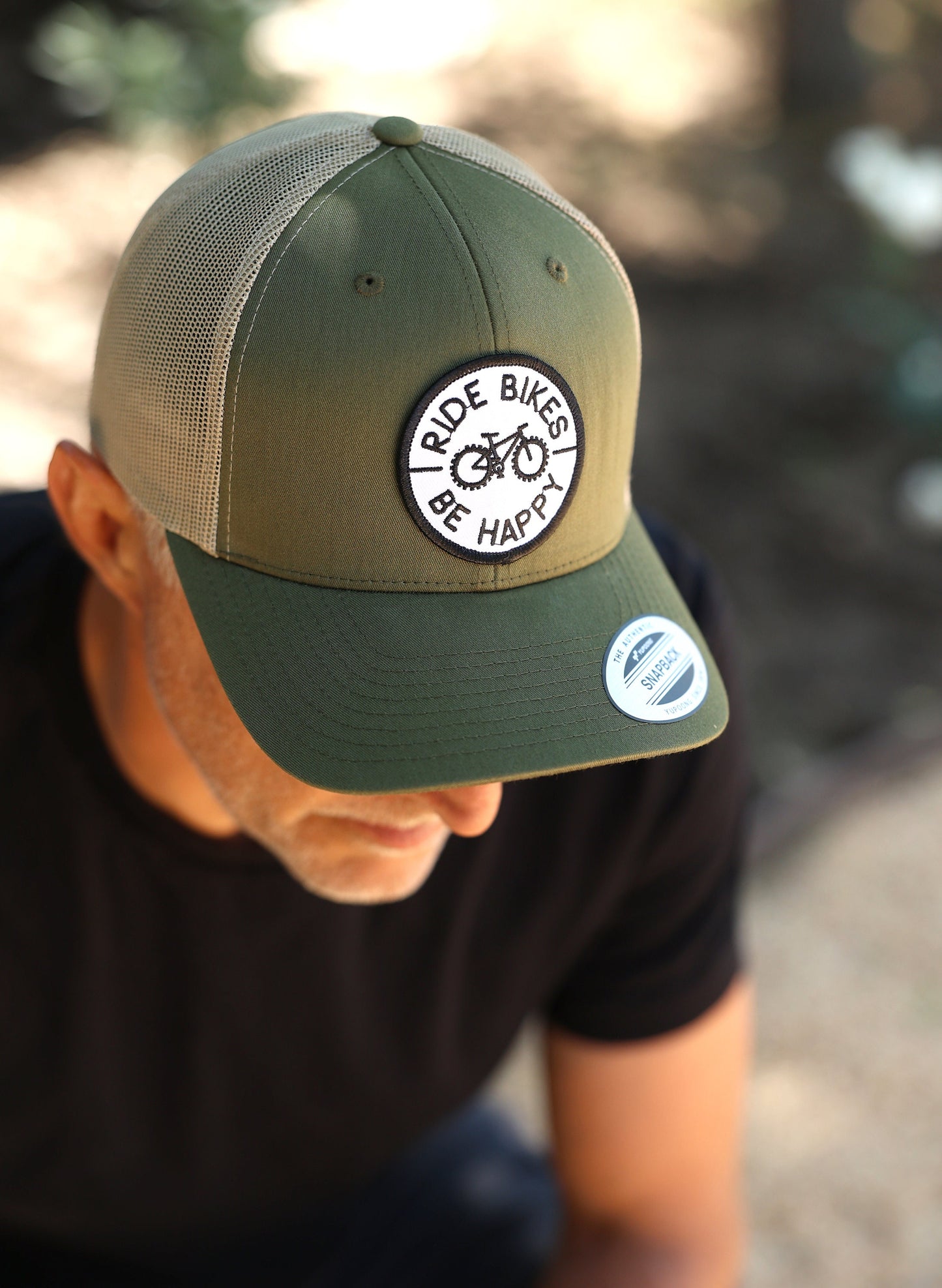 Ride Bikes Be Happy Patch