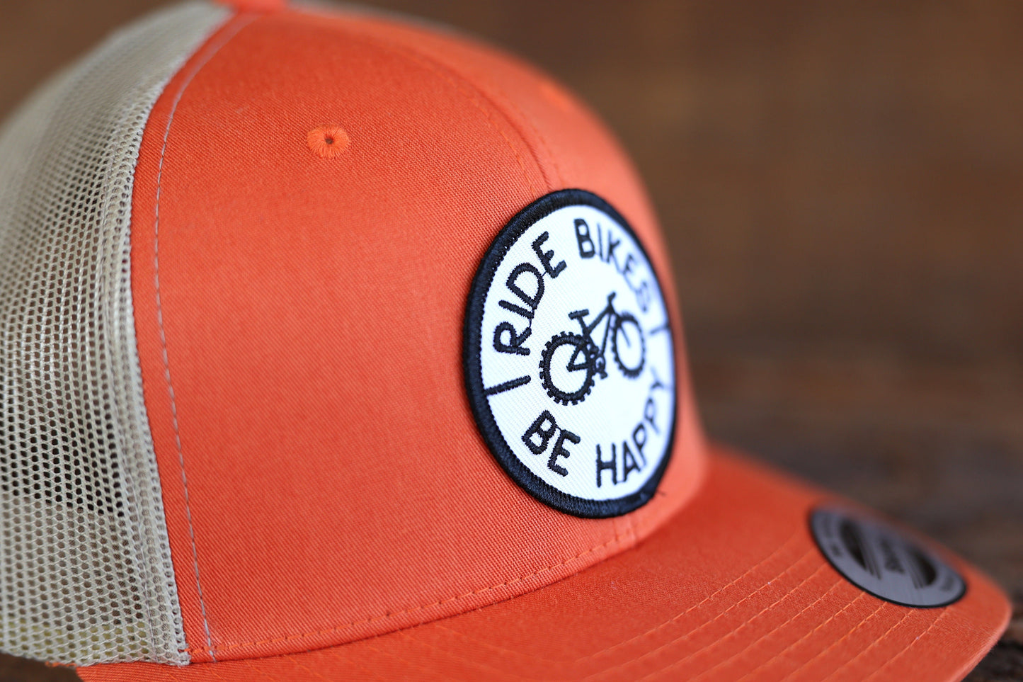 Ride Bikes Be Happy Patch
