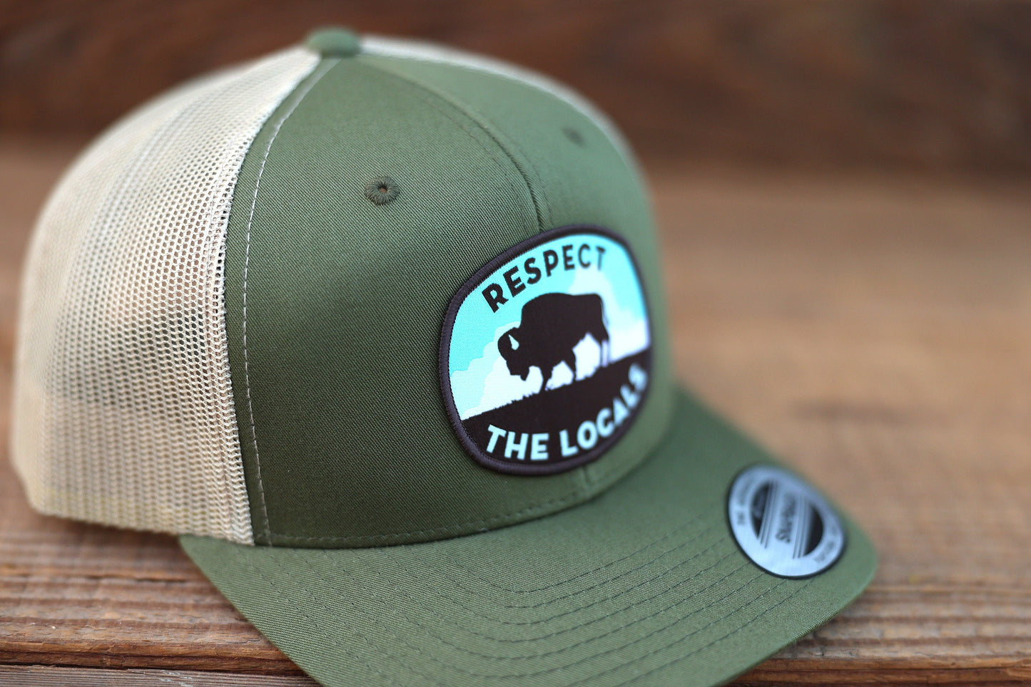 Respect The Locals Bison Trucker Hat