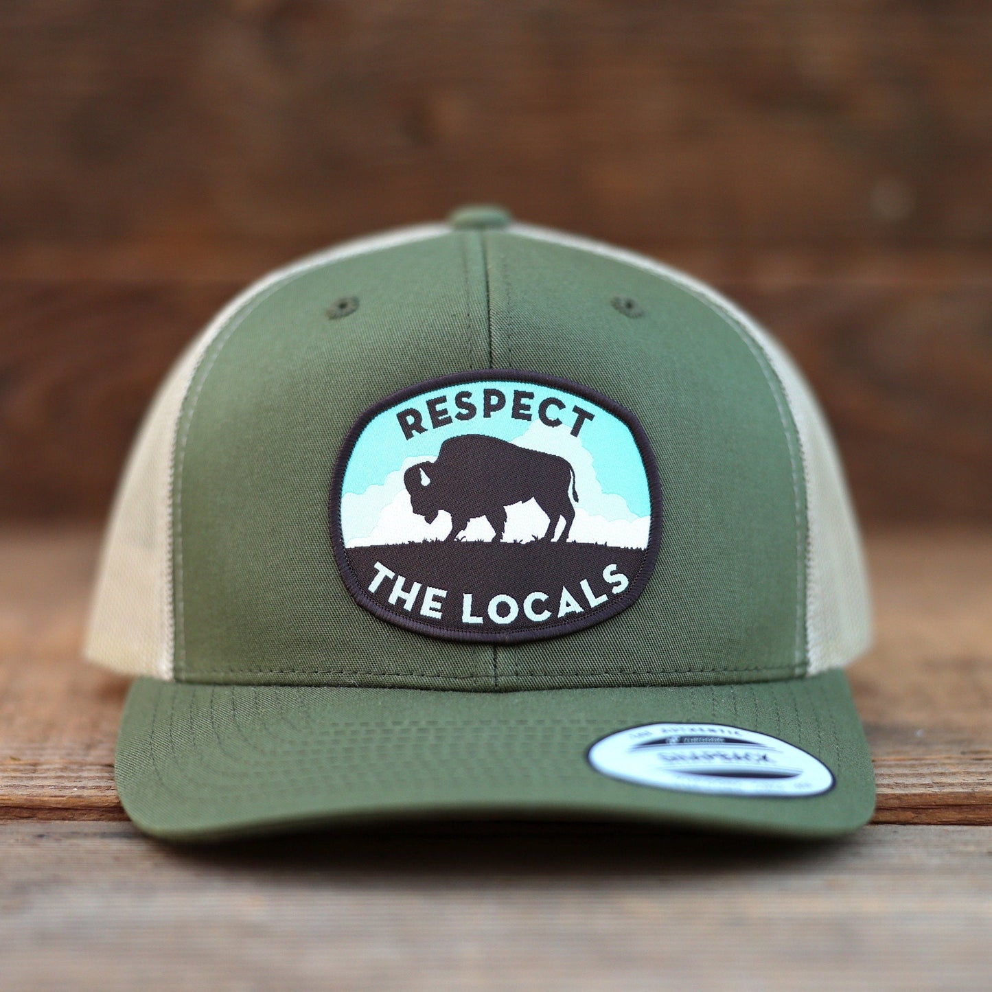 Respect The Locals Bison Trucker Hat