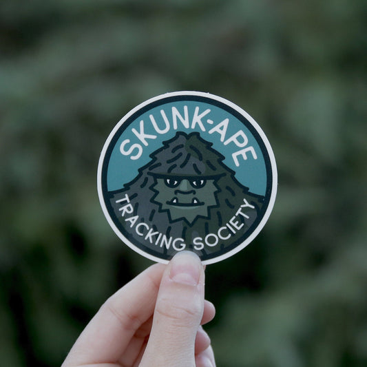 Skunk Ape Tracking Society Sticker