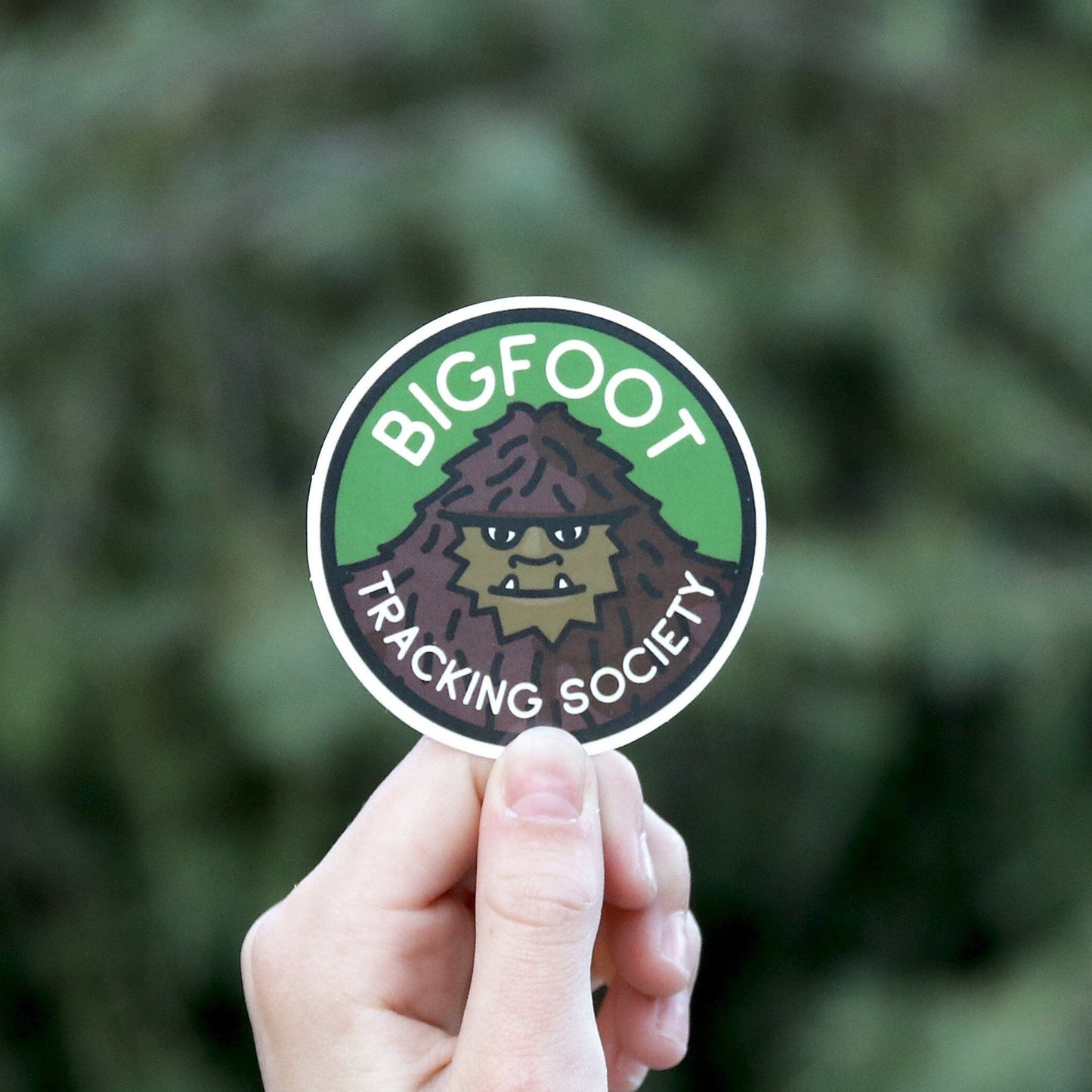 Bigfoot Tracking Society Sticker - Waterproof Waterproof Vinyl Decal, For Sasquatch Hunters