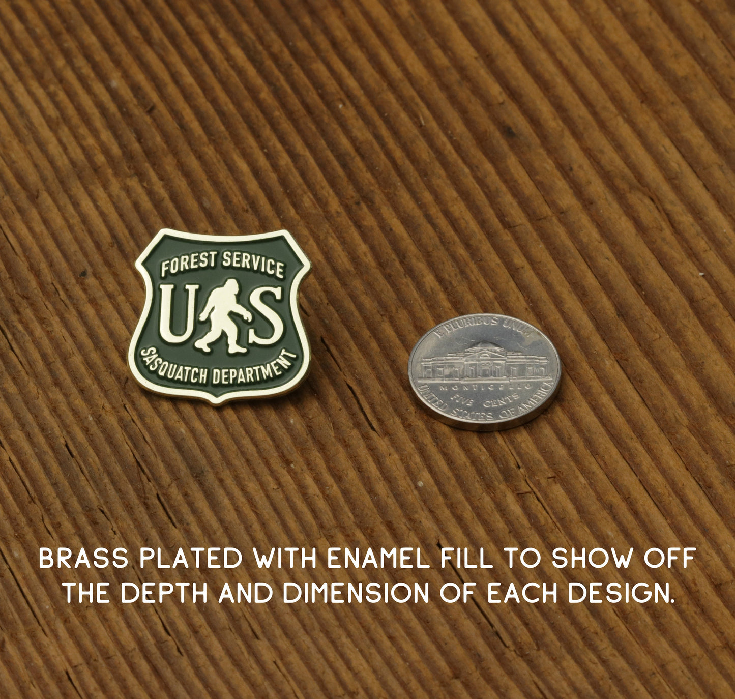 US Sasquatch Department Enamel Pin