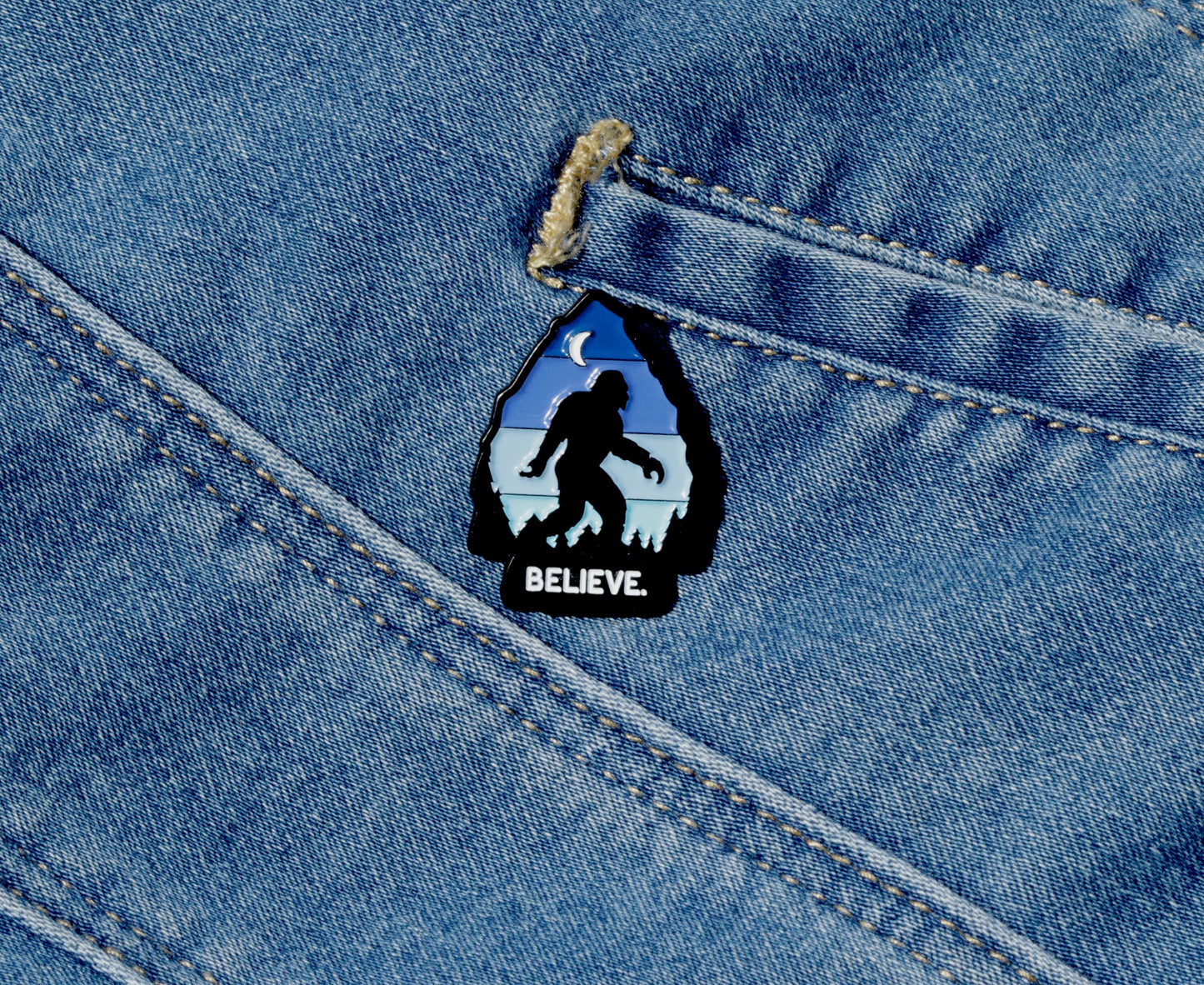 Bigfoot Believe Enamel Pin