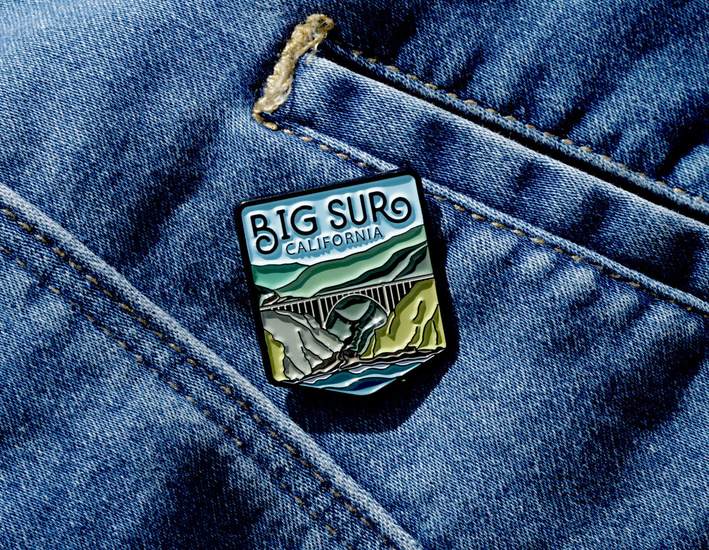 Big Sur California Enamel Pin